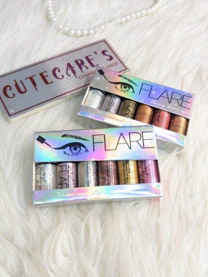 Flare 6 Pcs Glitter Eyeliner Set