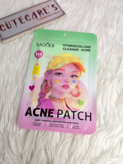 SADOER Hydrocolloid Cleanse Acne – Colored Acne Patch (144 pcs)