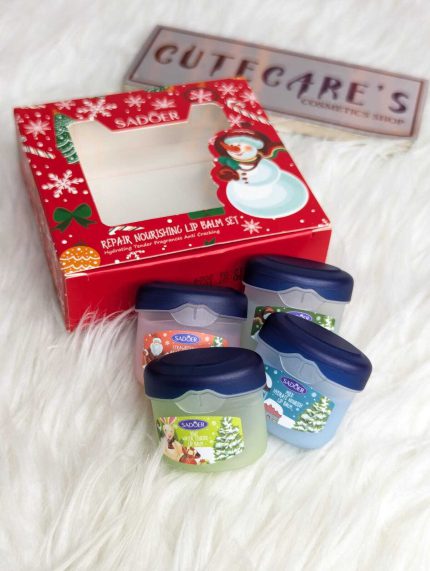 Sadoer Christmas Lip Balm 4 Pcs Set