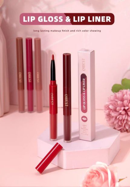 Qibest Lip Gloss & Lip Liner